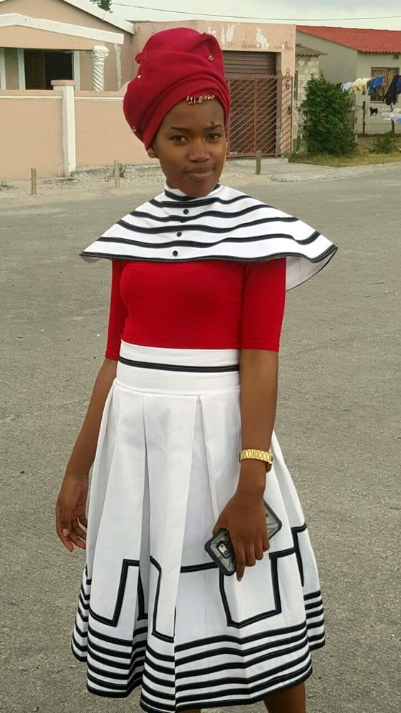 Xhosa woman in traditional regalia
